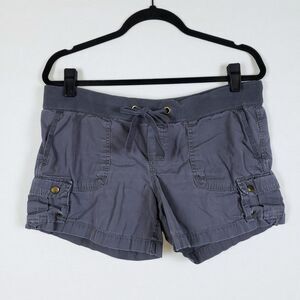 Vintage Old Navy Low Rise Shorts Womens M Gray Y2K Cargo 4.25" Inseam